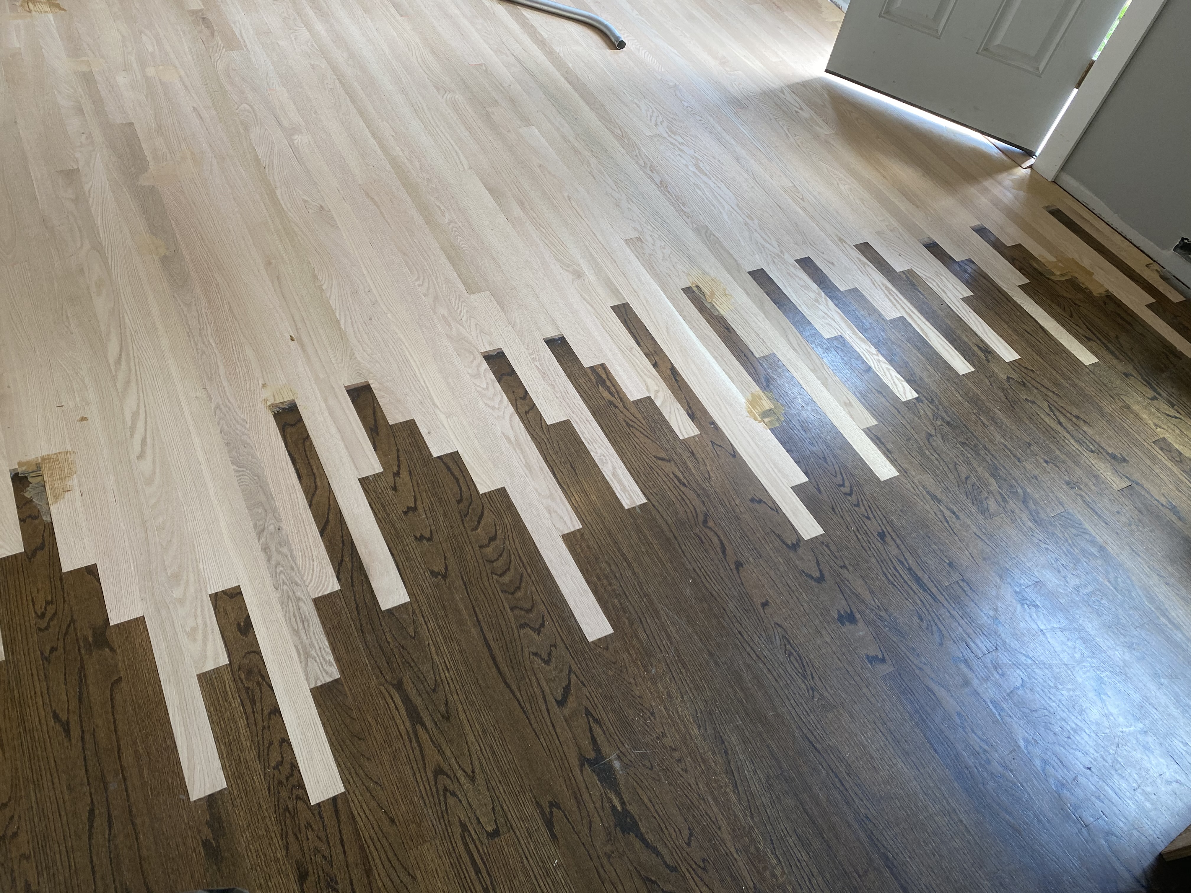Entryway hardwood floor repair
