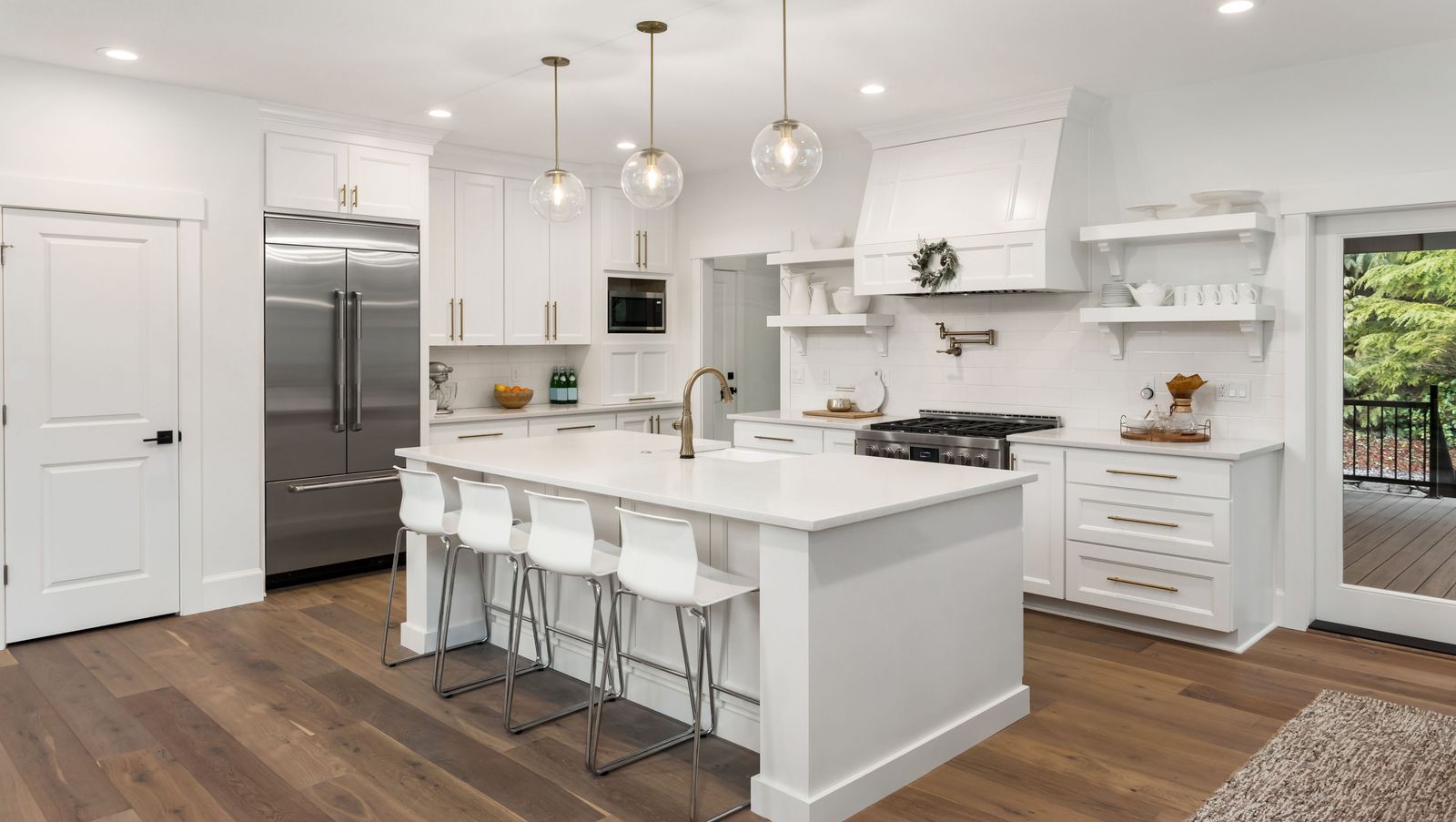 Remodeled kitchen completed by Oslee Construction